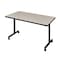 Kobe Rectangle Training Table, 42" W, 29" H, Laminate Top, Maple MKTRCC4230PL - alternate 1